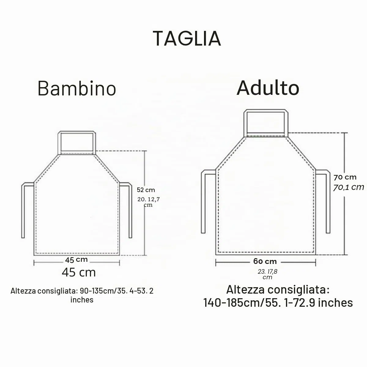 Parent Child Grembiuli con Tasca - Carino Abbinamento Grembiuli per Bambini e Adulti, Regolabile Neck Fibbia Parent Kid Grembiuli per Artisti Chef Cottura