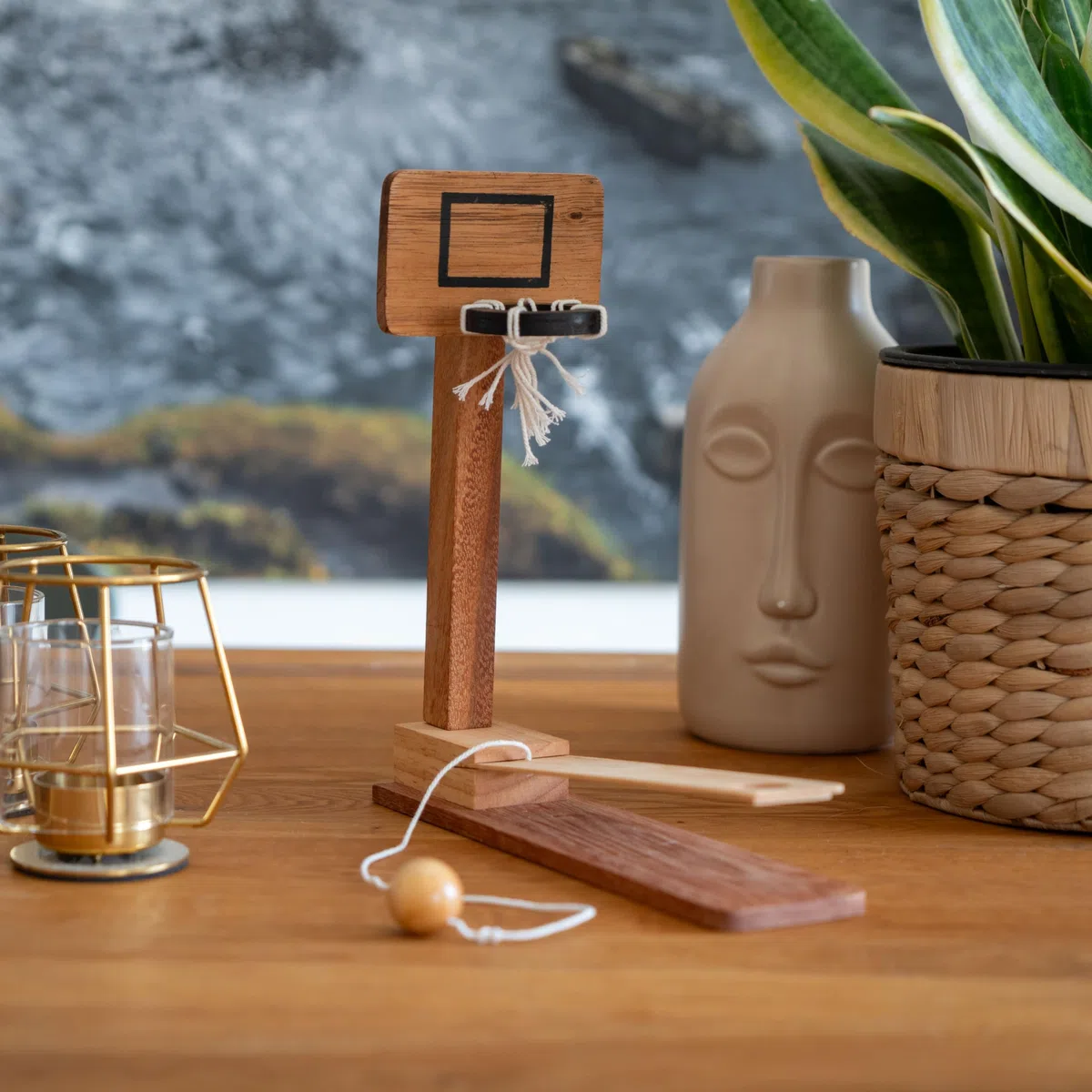 LOGOPLAY Basket - Gioco di abilità in Legno