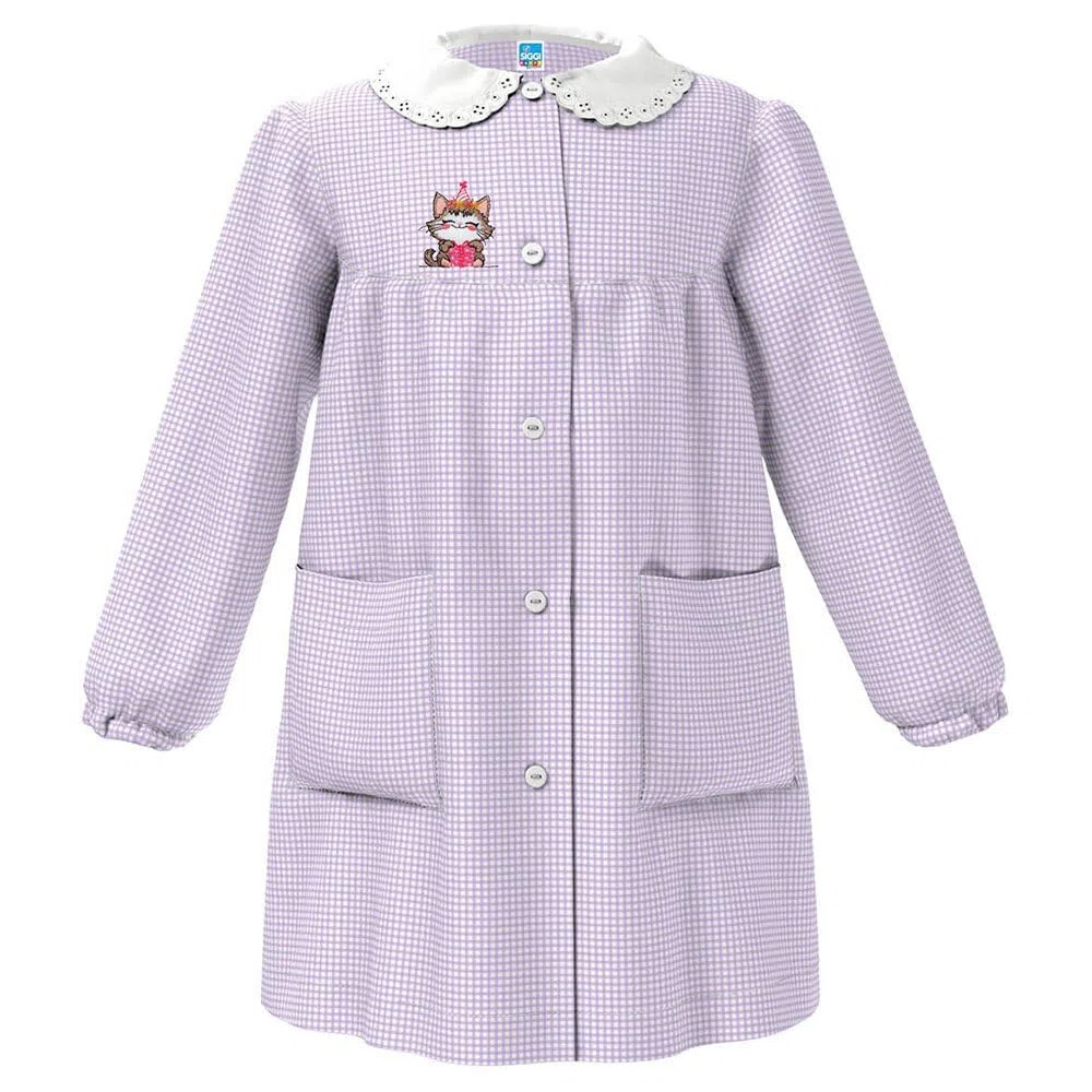 Siggi Group Grembiule Asilo Bambina 33GR4330 Gattina Bottoni