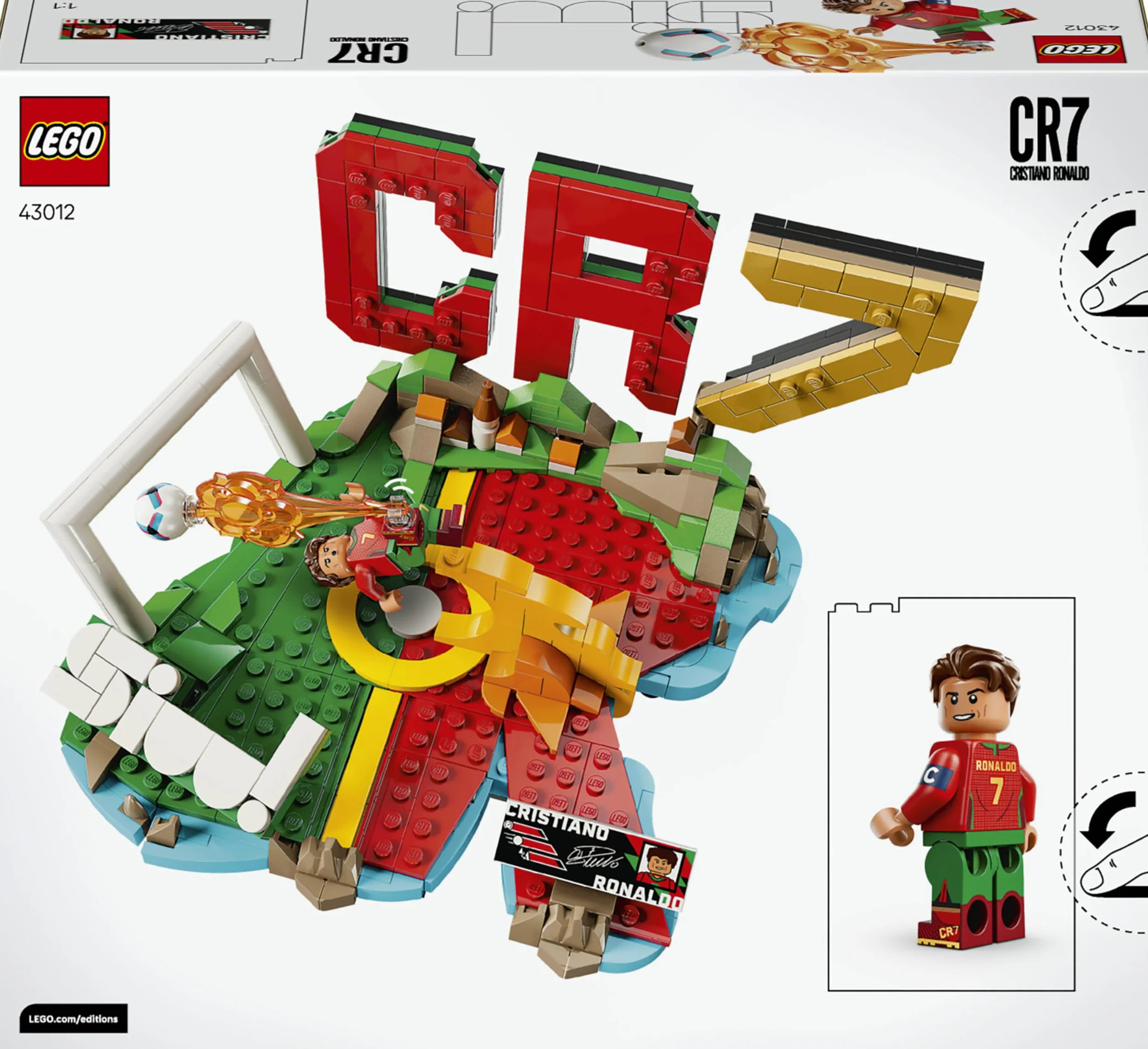 LEGO Cristiano Ronaldo Minifigure 3D Model 43012