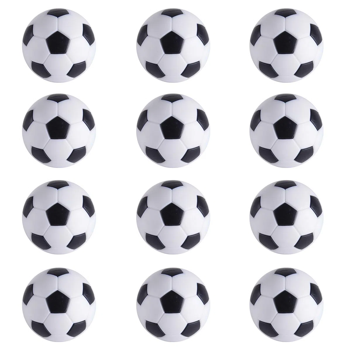 12 palline da calcio, dimensioni regolari, calcio balilla