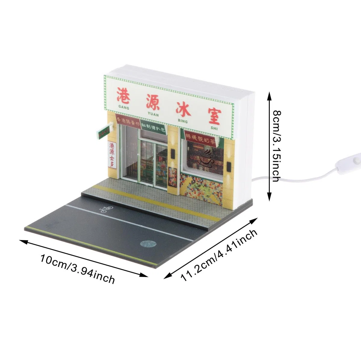 Scena Espositiva per Modellini di Auto in 1/64 con Luci, Ideale per Diorami in Parcheggi E Collezioni di Automobili, Casa di Ghiaccio