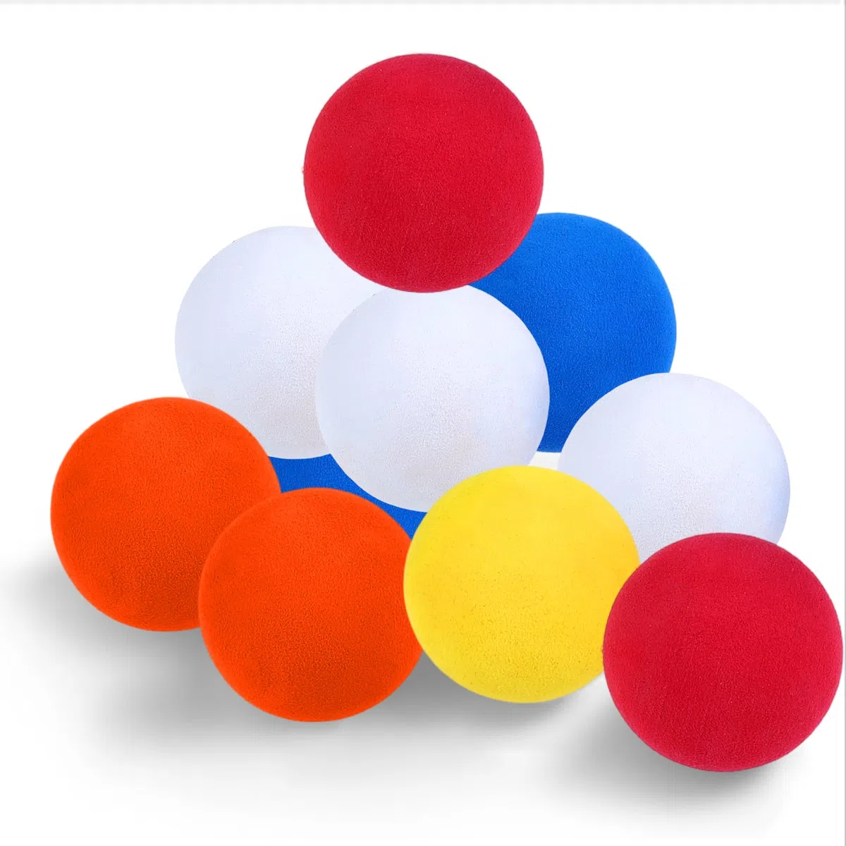 Set di 12 palline in gommapiuma, elastiche, per bambini, in materiale EVA, con diametro di 6 cm, per tutta la famiglia
