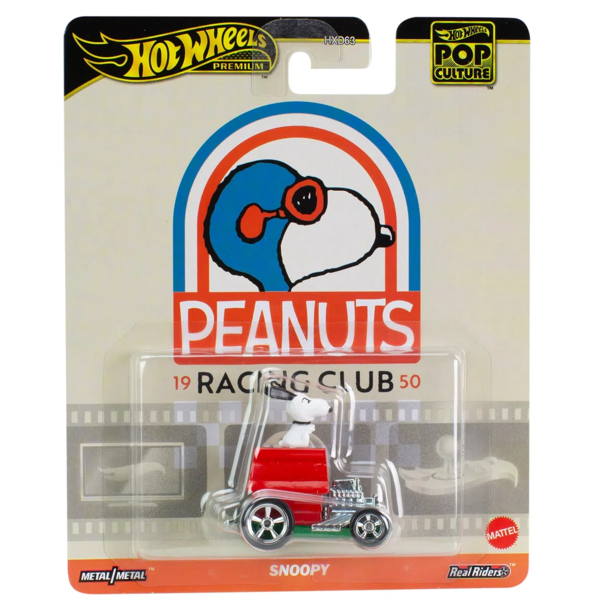 HOT WHEELS - Premium Pop Culture Snoopy Peanuts Racing Club HVJ42