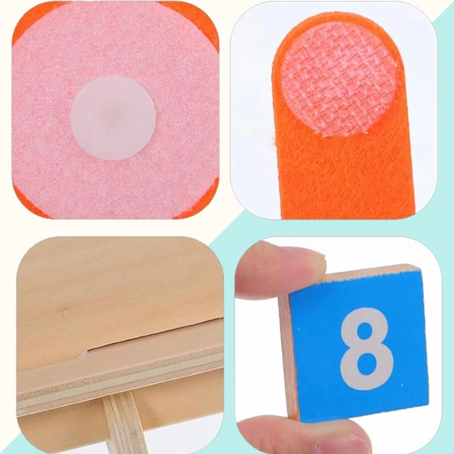 Montessori Giocattolo Matematico in Legno, per Bambini 3-5 Anni, Giocattolo Educativo e Numerico per Imparare a Contare