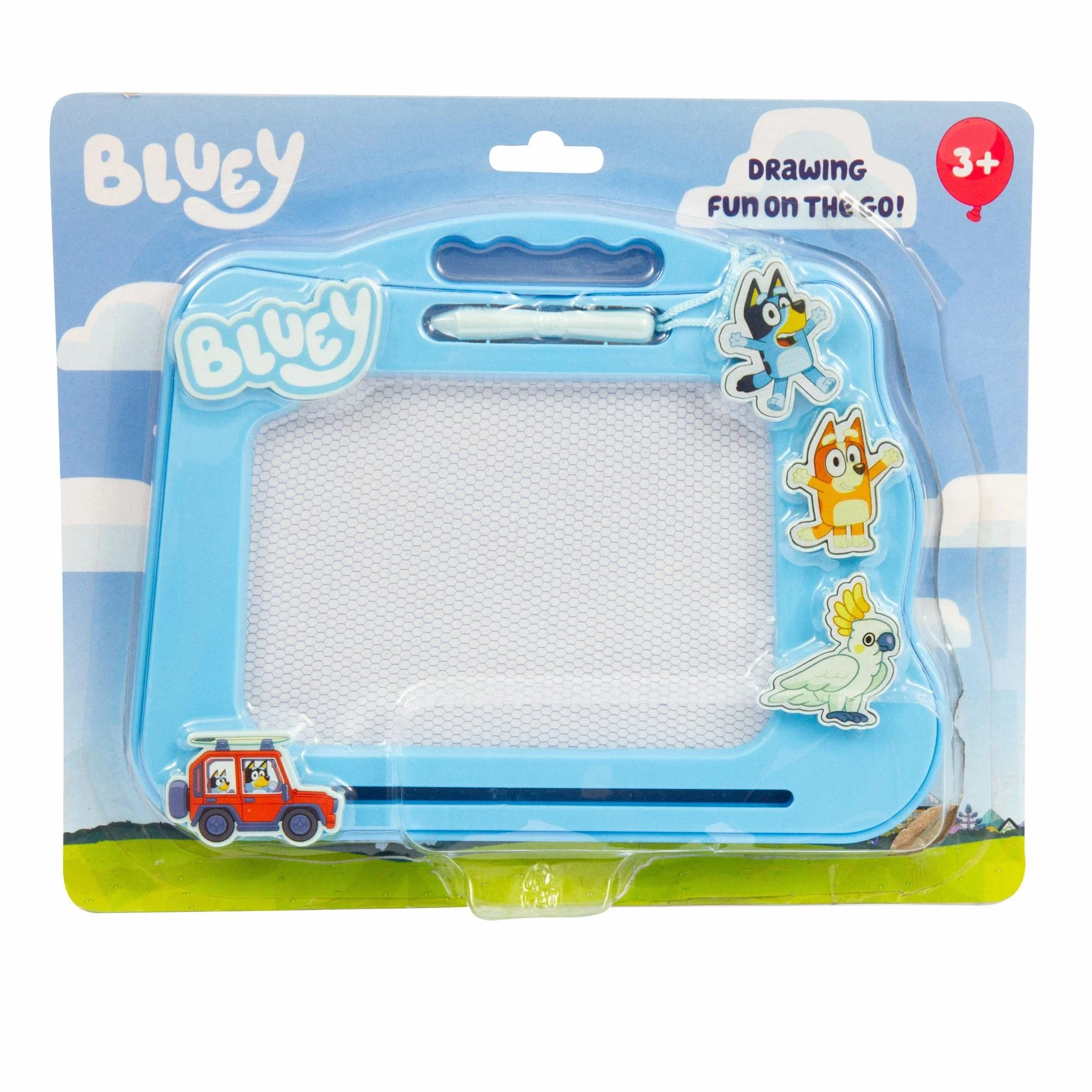 Giochi Preziosi - Bluey Lavagnetta Magnetica per Disegnare I Personaggi Preferiti della Serie Include Tre Simpatici Magneti, per Bambini A Partire dai 3 Anni, Bly14000