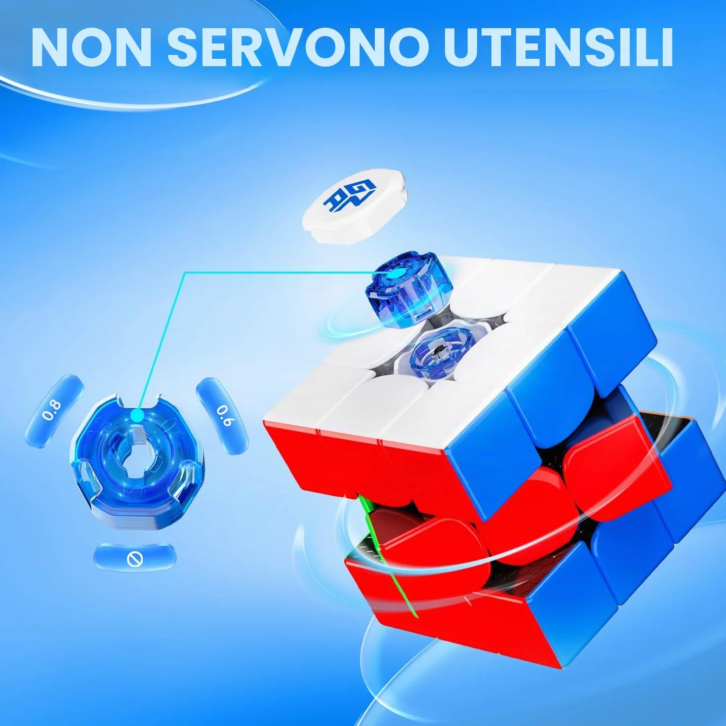 GAN 356 R S 3x3 Cubo Velocità Gan356RS Magico Puzzle Stickerless