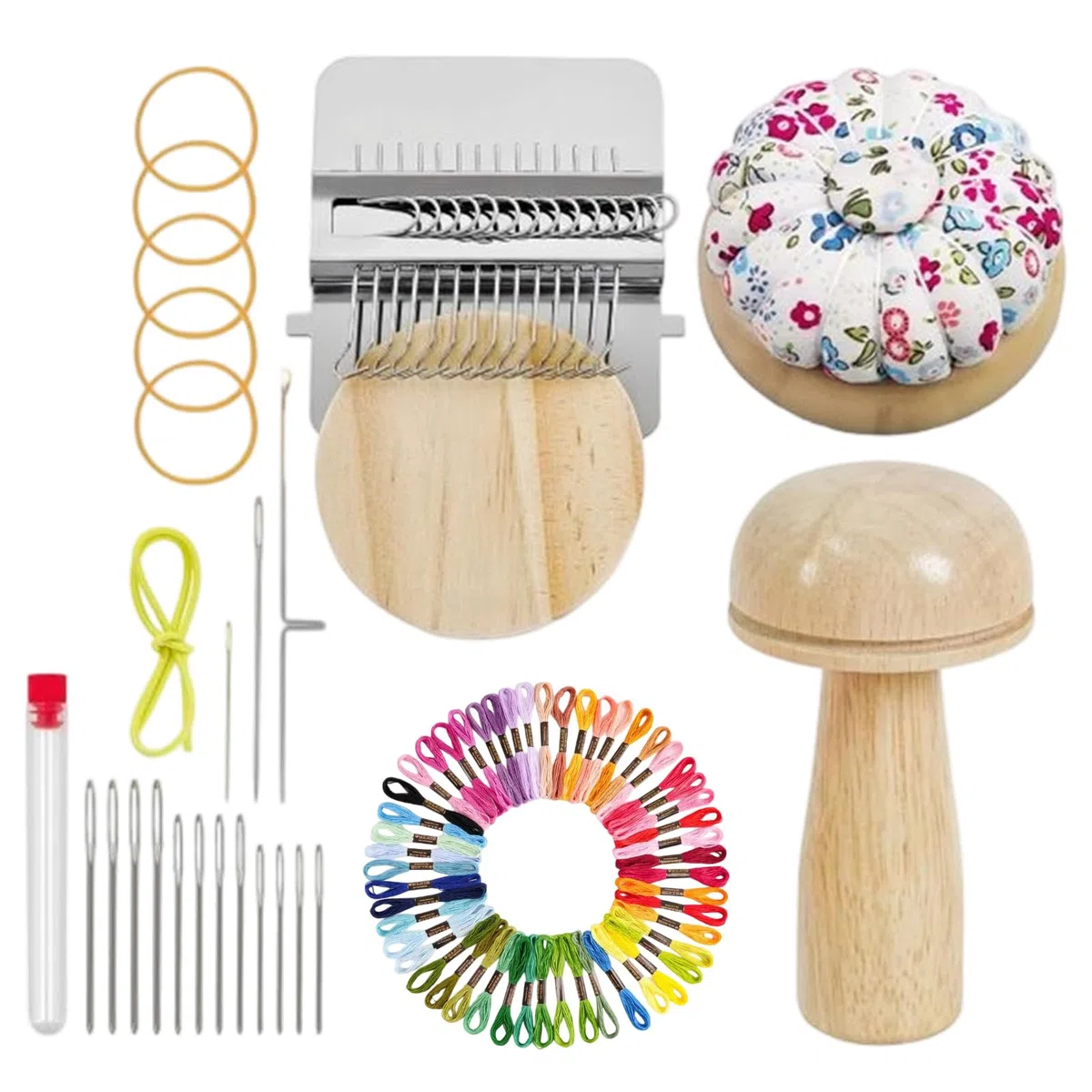 Generico Mini Kit Da Rammendo, Kit Toppe In Maglia Con 14 Ganci, Piccoli Strumenti Per Tessitura, Set Da Cucito Toppe Per, Per Fai Da Te Artigianale, Strumento Di Riparazione Per Tessitura, Rammendo