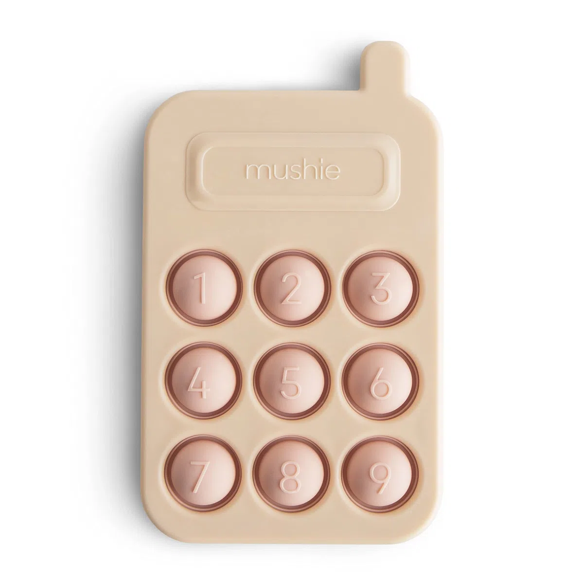mushie Giocattolo per Bambini (10+ Mesi) | promuove Le capacità motorie e incoraggia l'esplorazione sensoriale con Bolle Che Possono Essere spinte e Spuntate | Blush Phone