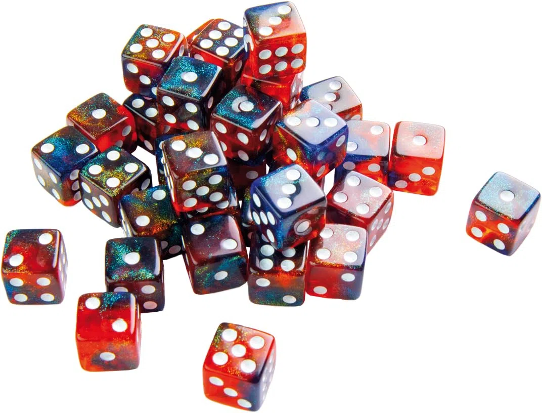 Gamegenic - Set di dadi 6 lati Mars 12 mm (36 pezzi)