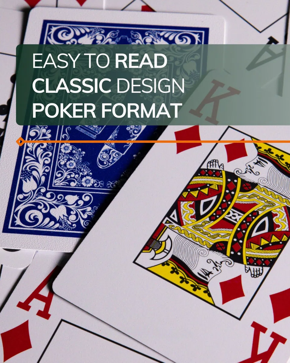 Bullets Playing Cards, Due giochi di 54 carte da poker con indice Jumbo, Carte impermeabili e resistenti, Texas Hold'em Poker