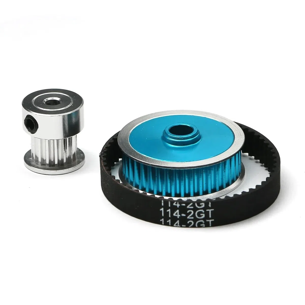 Sistema di trasmissione a cinghia a basso rumore 16T 40T, ingranaggi di trasmissione fai da te, parti di aggiornamento modificate for Tamiya TT02 TT-02 1/10 RC Car(8pcs Belts)