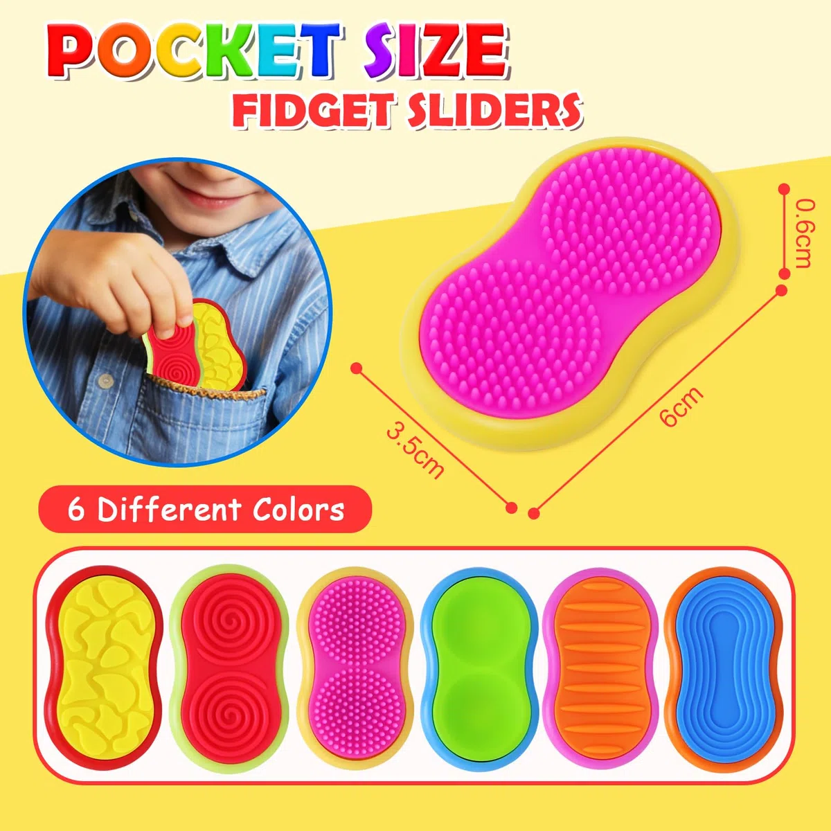 JoyPlus Fidget Toys Magnetici, 6 Pezzi Antistress Bambini per Autismo e ADHD, Aiuta ad Alleviare Lo Stress e l'ansia, Giochi Autismo per Concentrarsi, Anti Stress Gadget Silenziosi, Idea Regalo