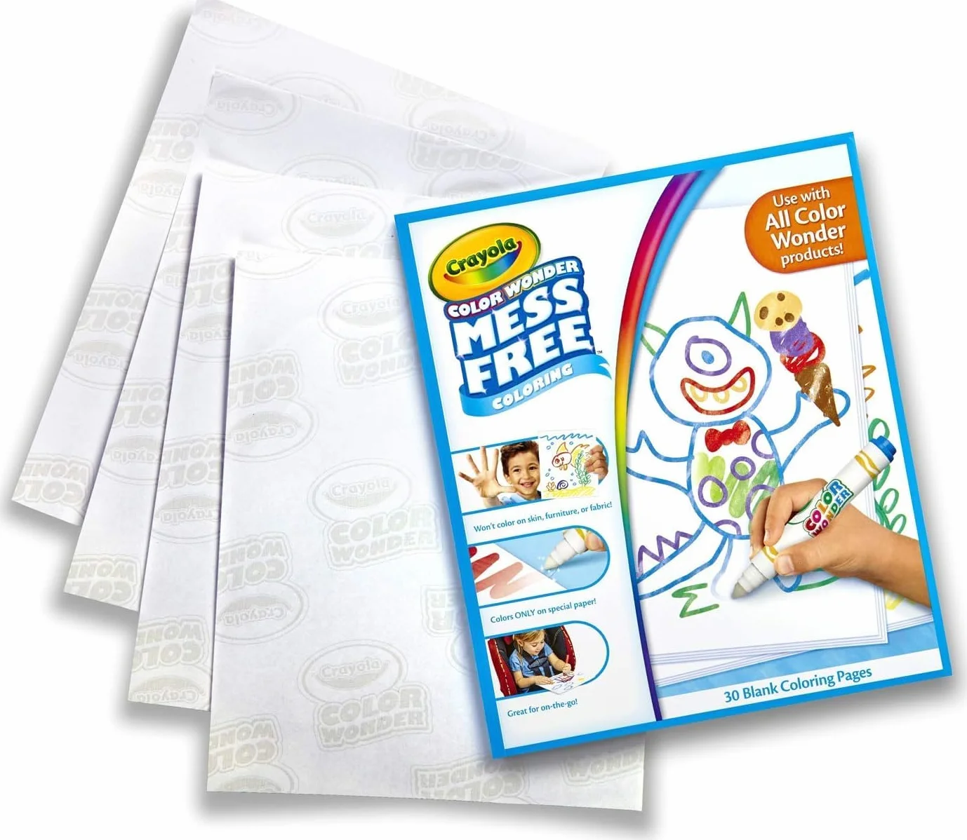 CRAYOLA - Color Wonder, Set Convenienza Colore Senza Macchia, Tema Lilo&Stitch, Attività Creativa per Bambini, età 3,4,5 Anni, 7502