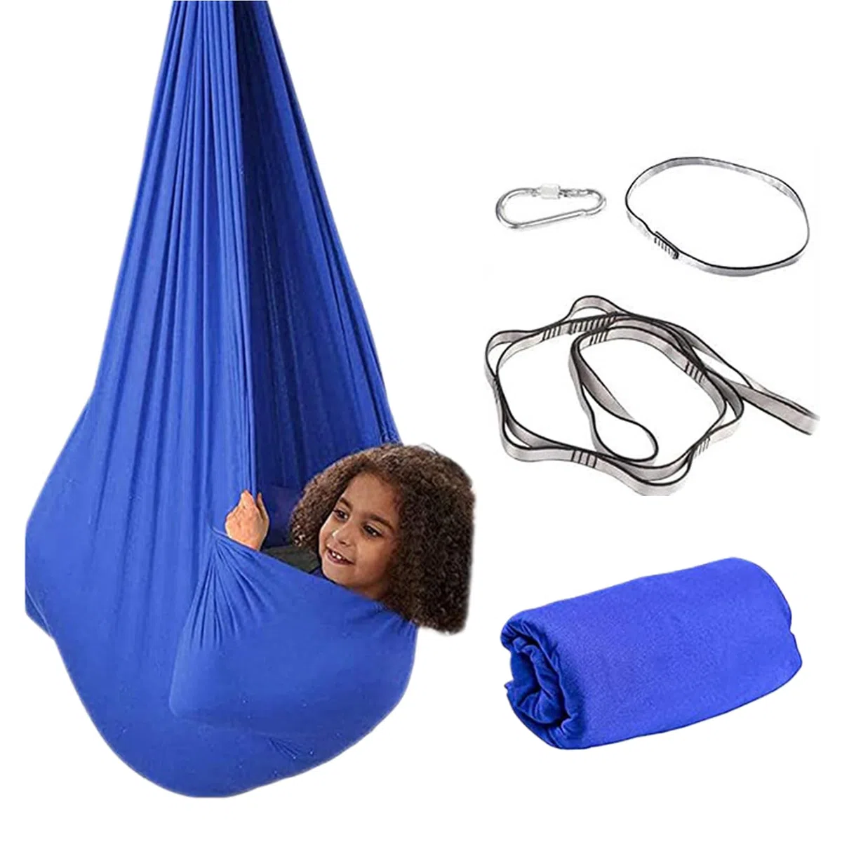 Amaca a dondolo, sedia sospesa, con d'aria, morbida e sicura con elevata capacità di peso, facile da installare, perfetta per camera da letto, asilo, patio, aula campeggio