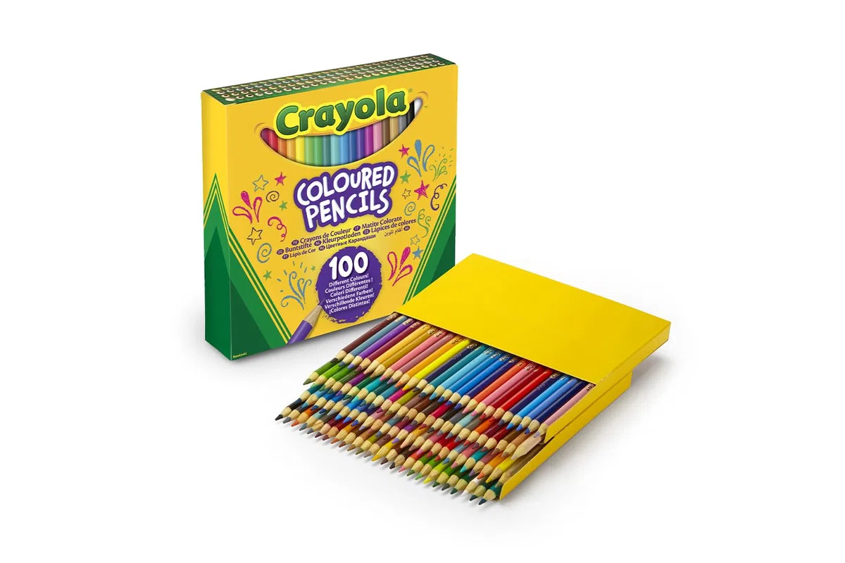 CRAYOLA Matite Colorate - Set da 100 Colori Diversi - Matite di Alta Qualità per Disegni, Lettere e Attività Creative - Ideali per Adulti e Bambini