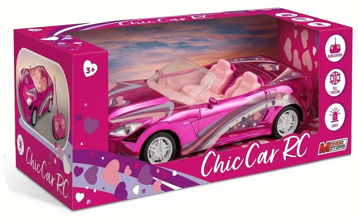 Mondo Motors - Auto radiocomandata CHIC MINI CAR - Scala 1:24 - Rosa - 63900