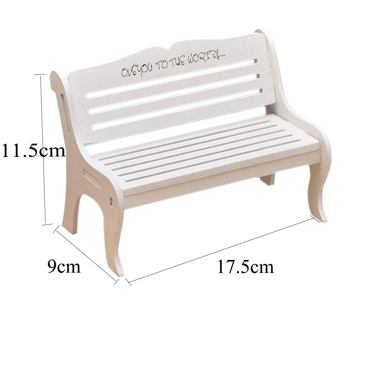Panchina Giardino Miniatura Mobili Sedia in Legno Micro Chaise Landscape Decoration per DIY Decorazioni Oggetti di Scena Accessori Fotografia Ornamento pianta Paesaggio Ornamento 2pcs Sedia