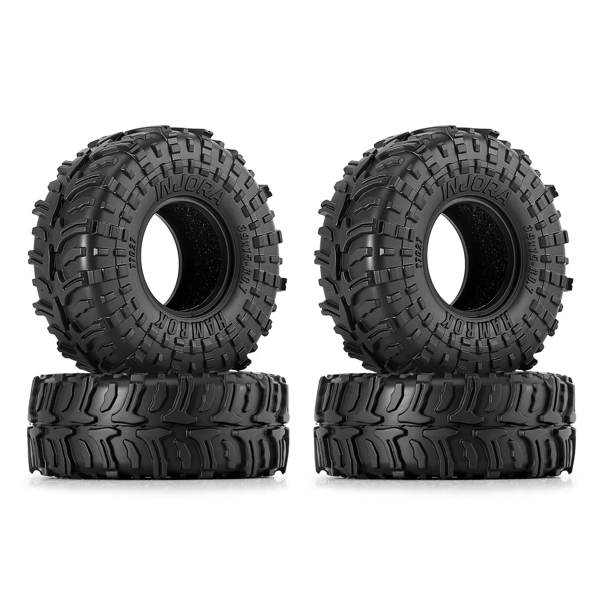 INJORA Pneumatici Hamrok da 0,7 pollici, 39 x 15 mm, per 1/30 Axial SCX30 (T7027)