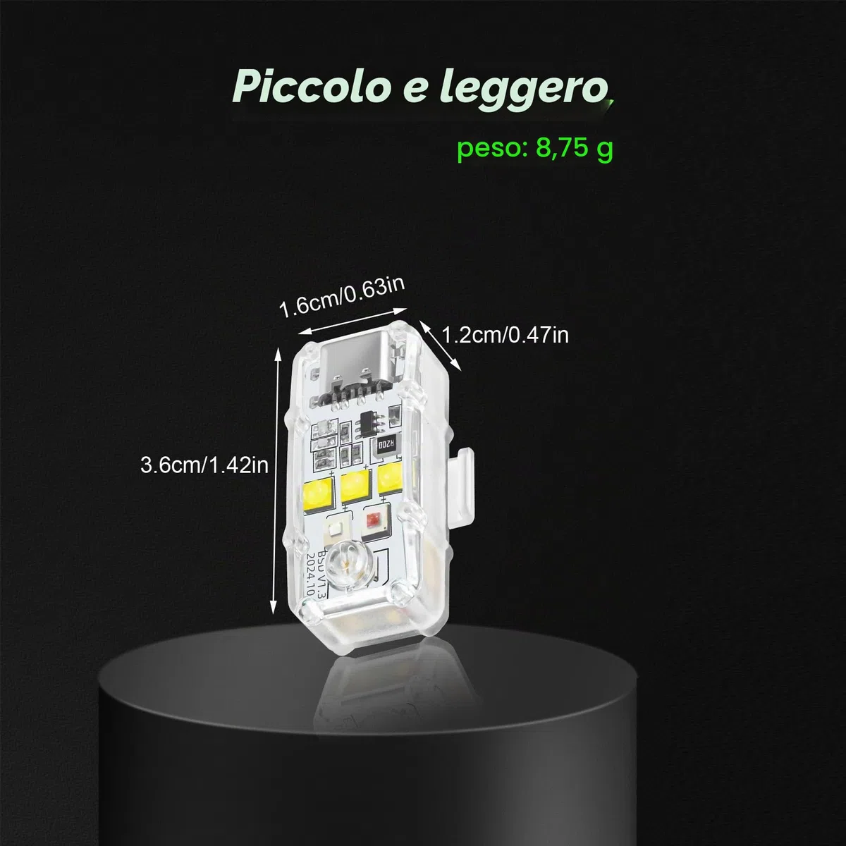 Luce Stroboscopica,Luci Notturna Anti Collisione per Drone,Flash LED Strobe Light per DJI Neo 2,Flip,Mini 5 3 4 Pro 4K SE 2,Air 3S 2S,Mavic 4 3,Spark,FPV,Avata,EVO Accessori(1 pezzi)