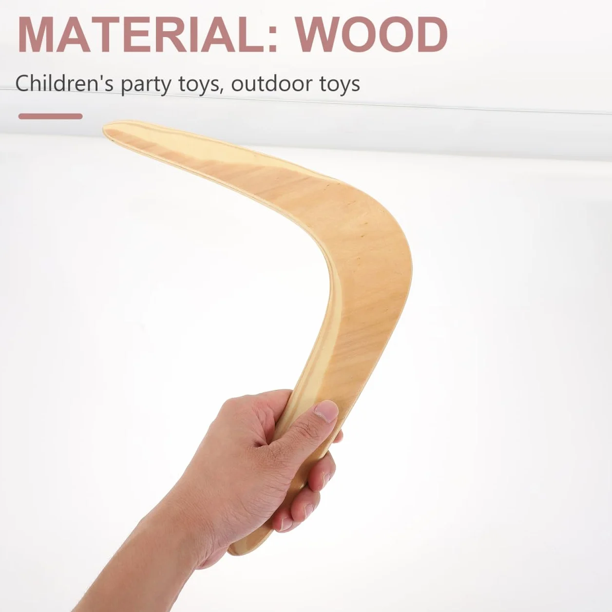 YARNOW Boomerang in legno a forma di V per ritorno automatico – giocattolo tradizionale