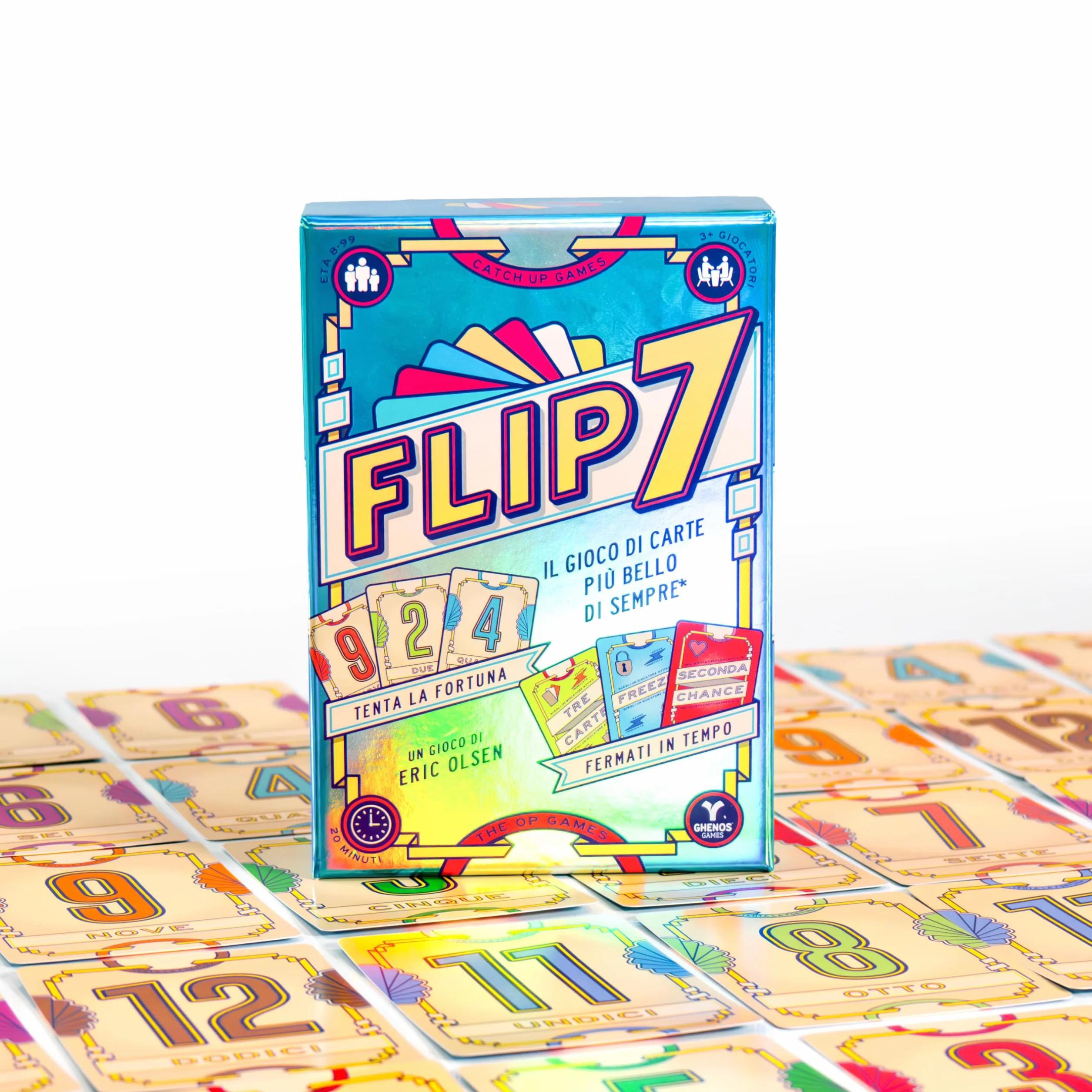Flip 7 - Gioco di Carte in Italiano per Tutti - Party Game - Gioco Competitivo per 3+ Giocatori