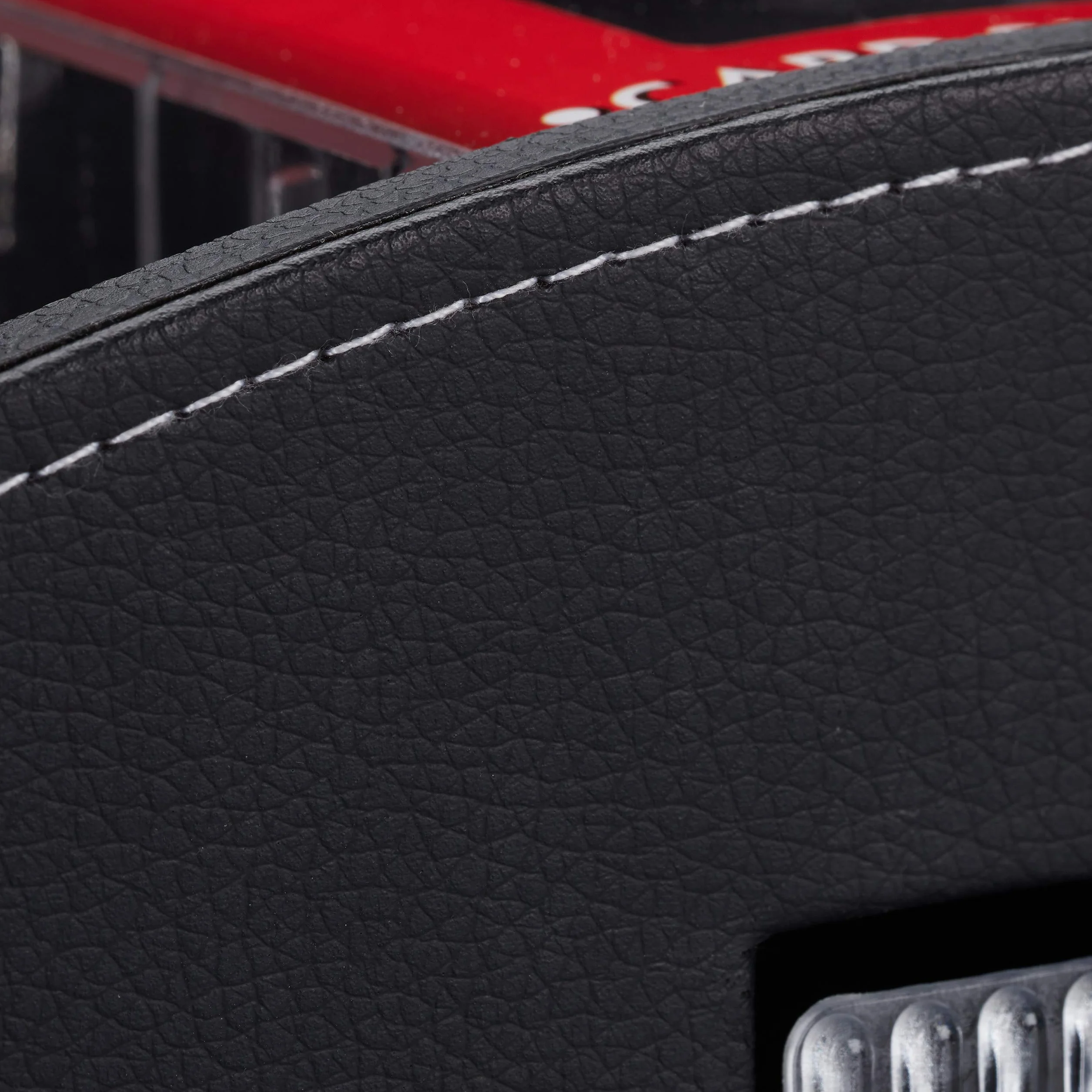 Relaxdays, mescolatore di carte nero elettrico, in pelle, 4 mazzi, mescola automaticamente le carte, standard