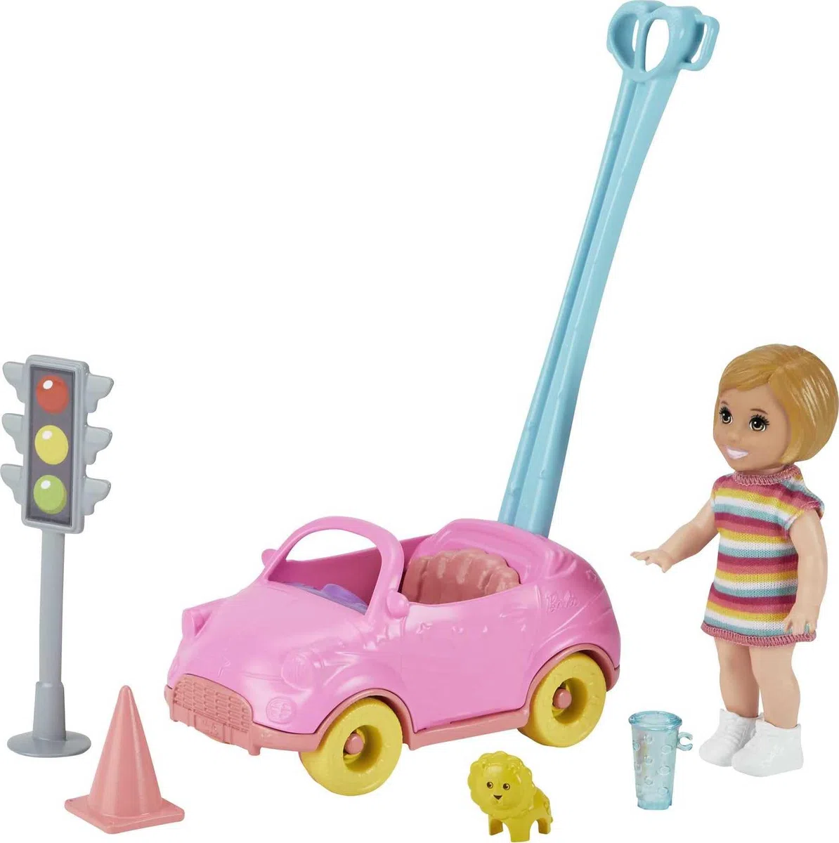 Barbie- Skipper Babysitters Playset con Mini Bambola Bebè, Macchinina e Accessori, Giocattolo per Bambini 3+ Anni, GRP17
