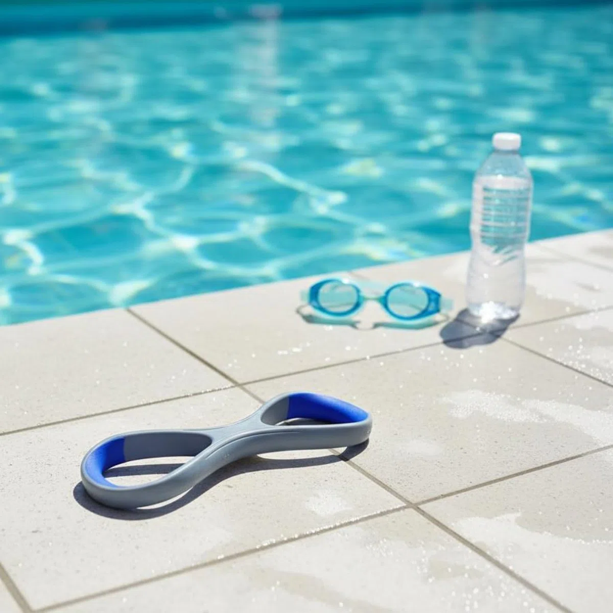 predolo Attrezzo Correzione Gomito Alto Migliora la Postura Correttore Bracciata Nuoto Design Ergonomico Fascia Nuoto a 8 per Nuotatori, Principianti, Piscina