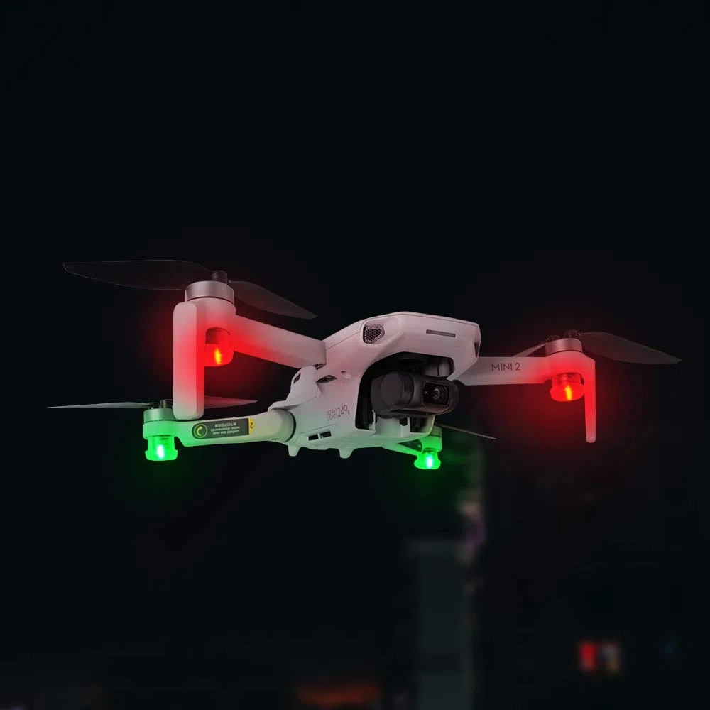 Luce stroboscopica per drone DJI Mini 3 Pro, Mavic 3, Air 2, Mini SE, Zoom e Phantom, rosso o verde, alta luminosità, 3 modalità lampeggianti, 120 min, 30 min