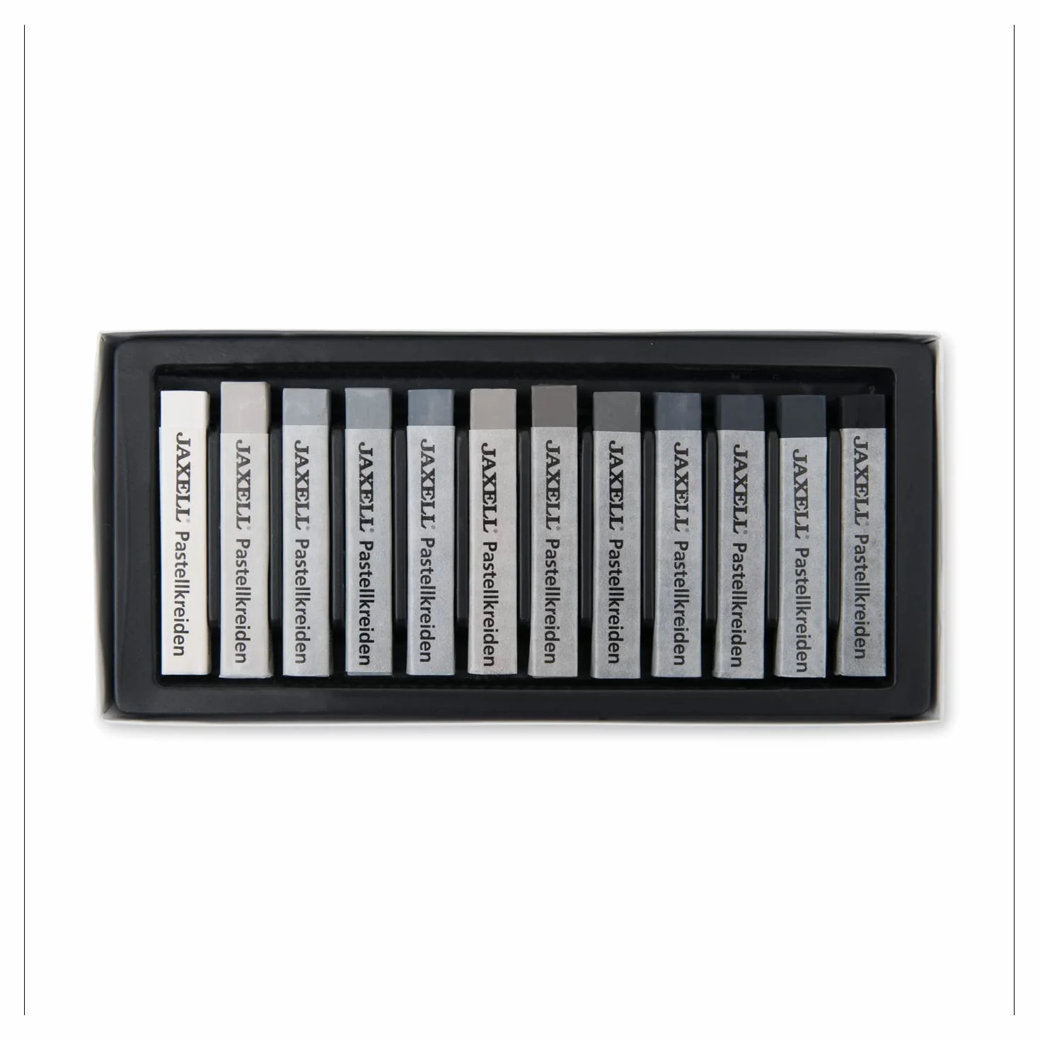Honsell Jaxell 47647 - Gessetti a Pastello, 12 pz, Toni del Grigio
