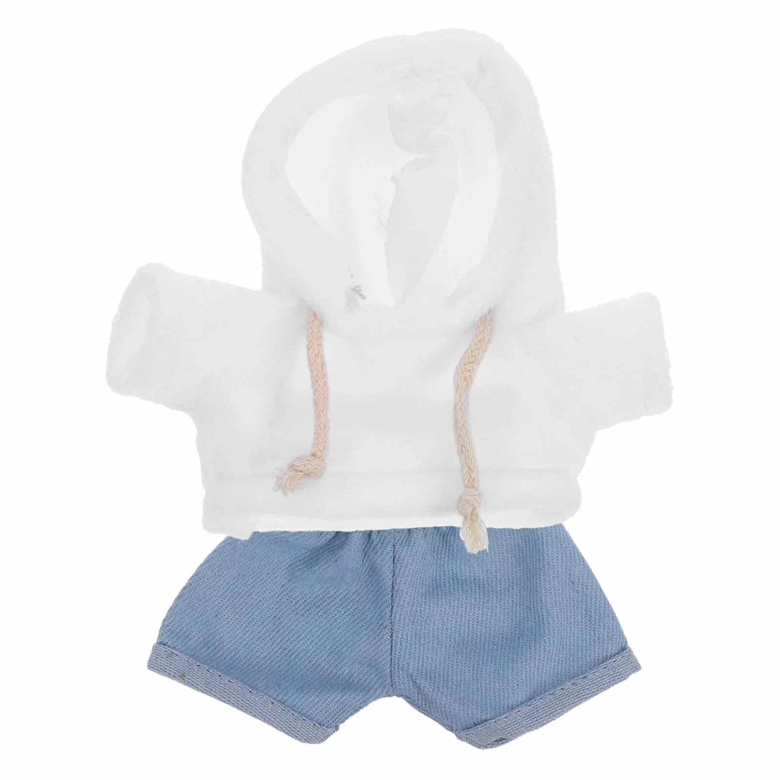 Garneck 1 Set di Vestiti di Peluche Orsi Vestiti Vestiti Intercambiabile Abito Felpa con Cappuccio e Pantaloni Panno Animale Piccoli Vestiti Vestiti Bambole di Peluche Tessuto
