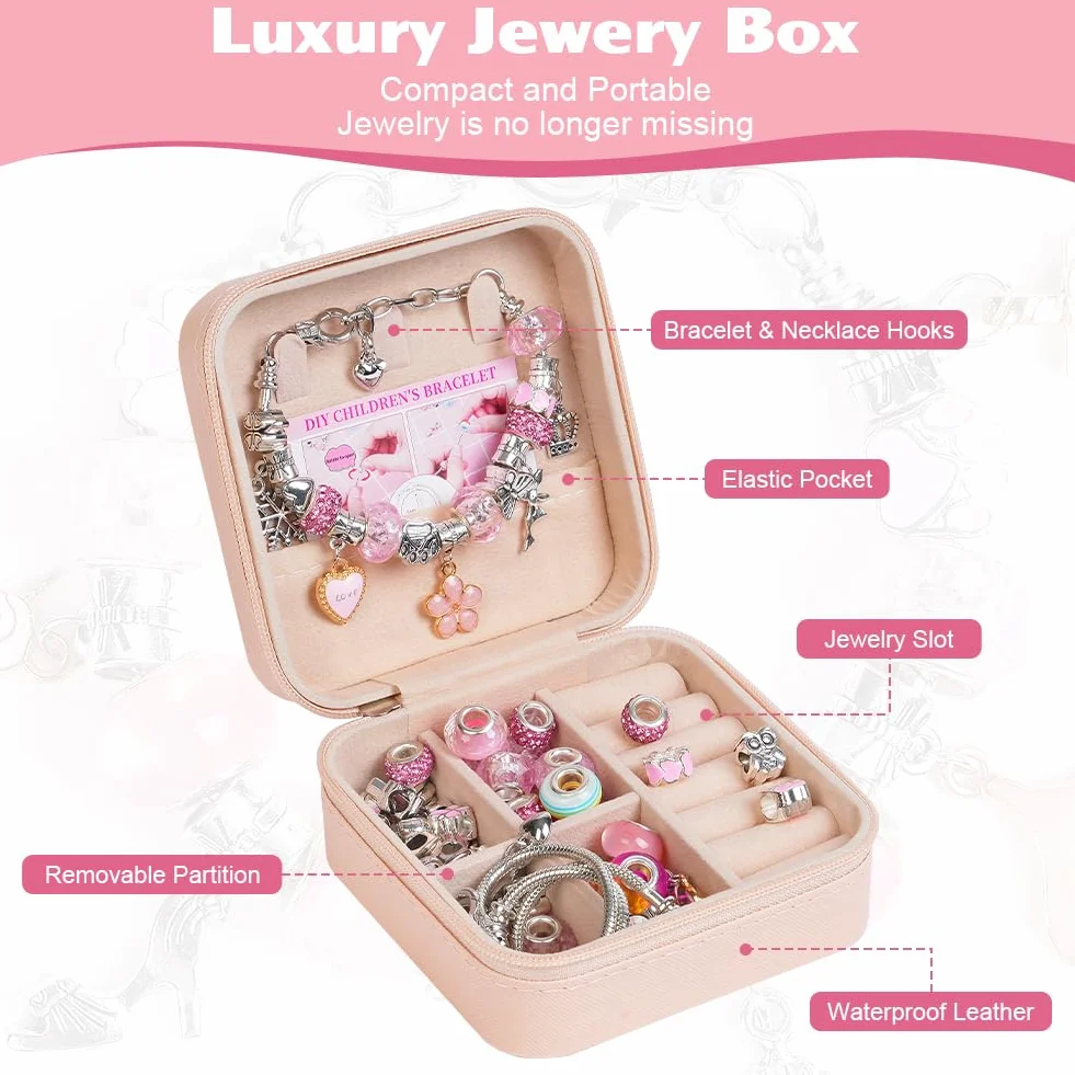 AUAUY Kit Braccialetti Fai Da Te Bambina, Adatto a Ragazze dai 15 Anni in Su, Kit Giochi Crea Braccialetti DIY, Idee Regalo Natale Originali, Crea Braccialetti Bambina, Regalo Compleanno Ragazza