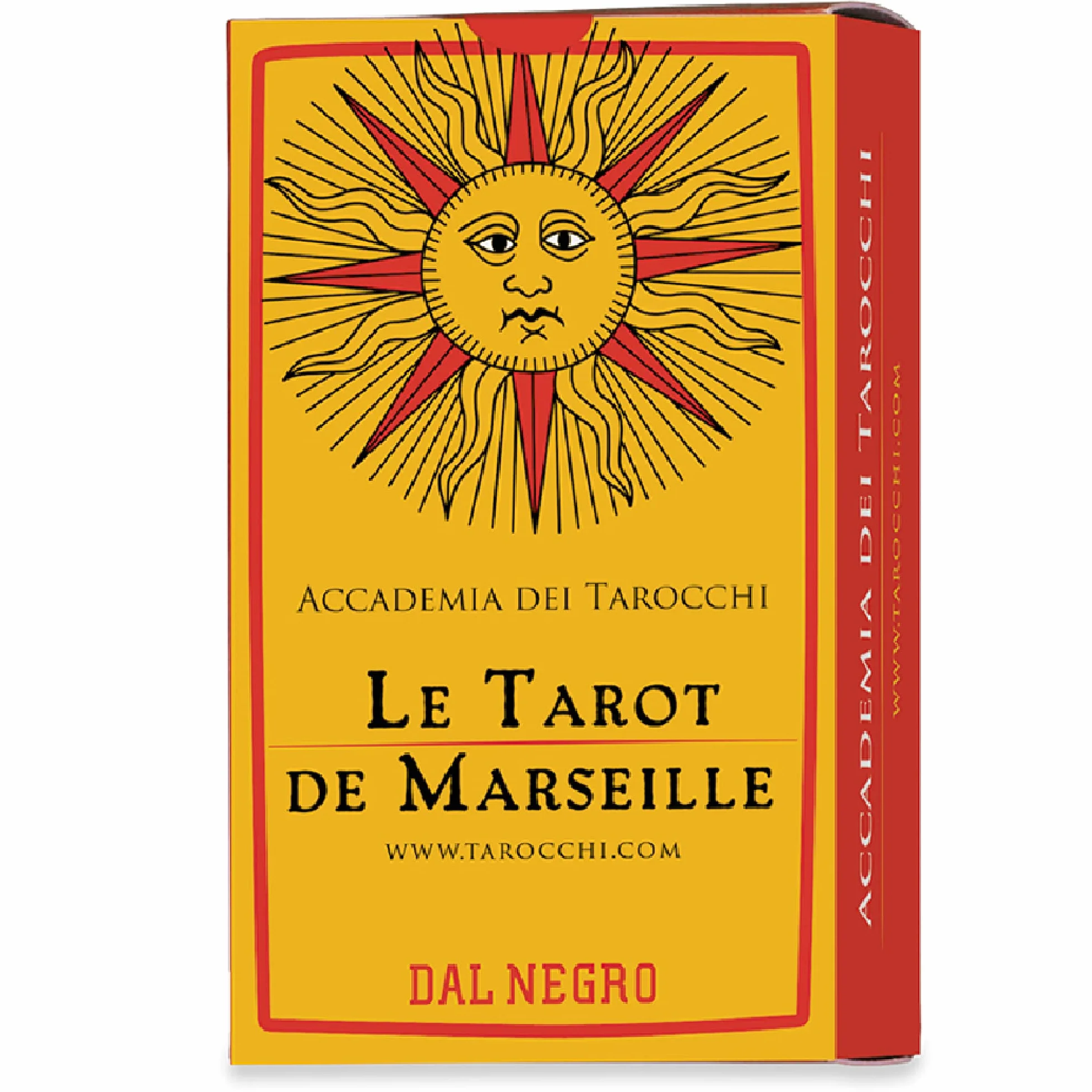 Dal Negro - Tarot De Marseille di Carlo Bozzelli, Carte Tarocchi Tradizionale, con Libretto in Italiano