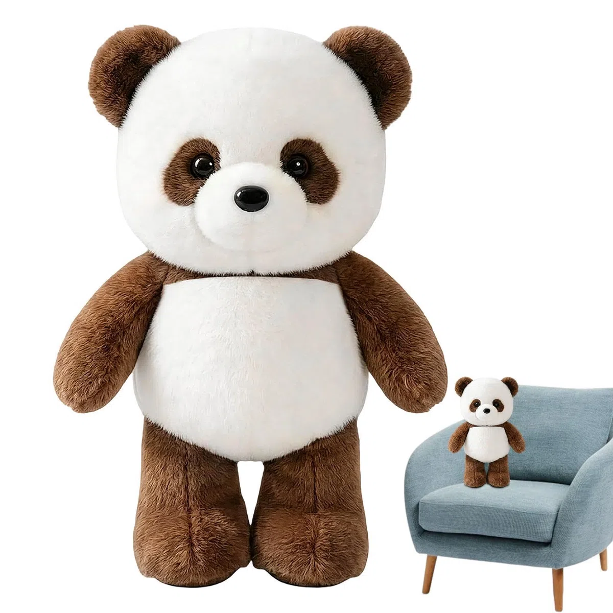 Generico Peluche Che Corre, Peluche Panda Corsa, Cuscino di Animali Morbido e Soffice, Bambola da Collezione Panda Che Corre, Pandas Ches Corrono Morbido Giocattolo per Uomini e Donne