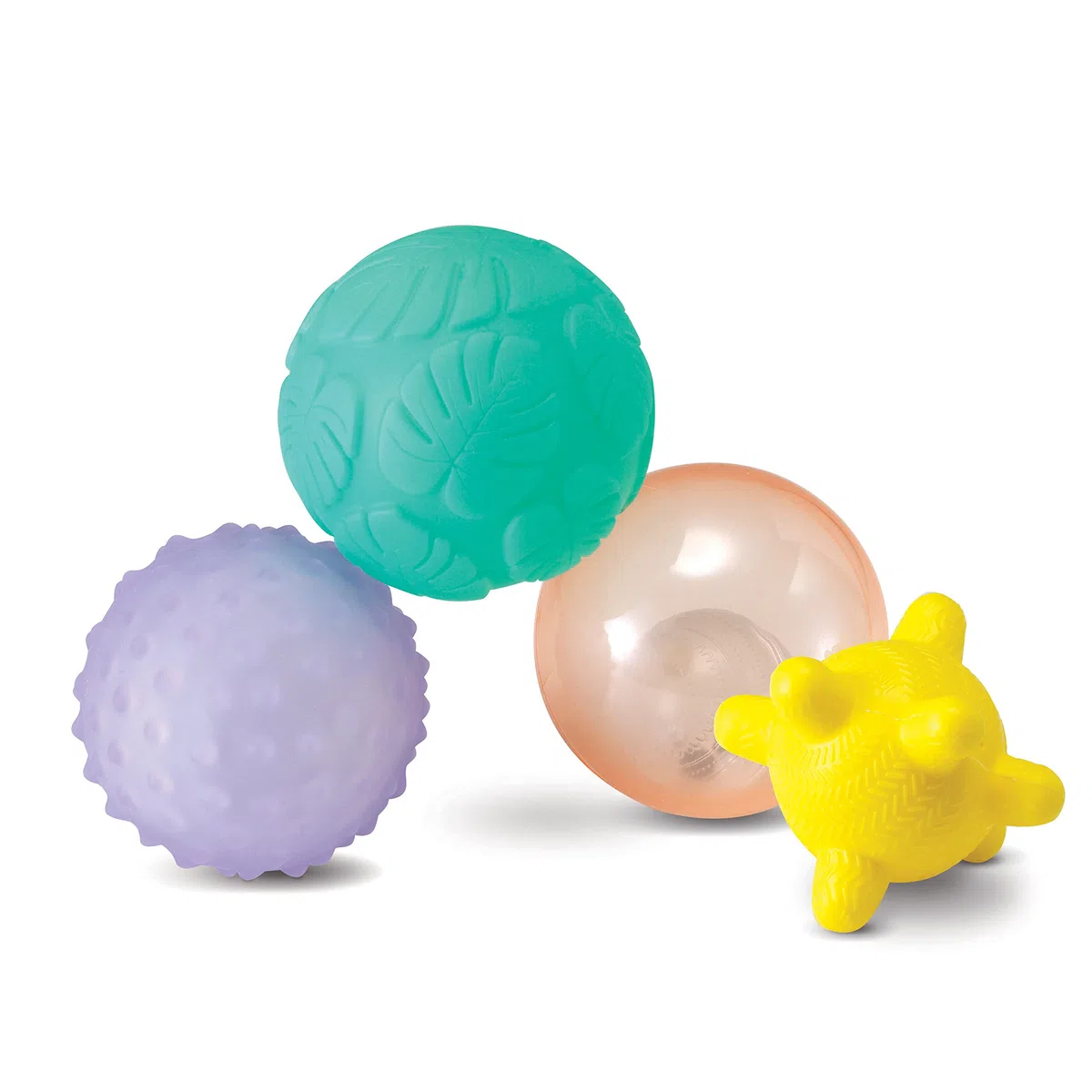 Infantino Textured Multi Ball Set - Textured Ball Set Toy for Sensory Exploration and Engagement, Ages 6 Months and Up