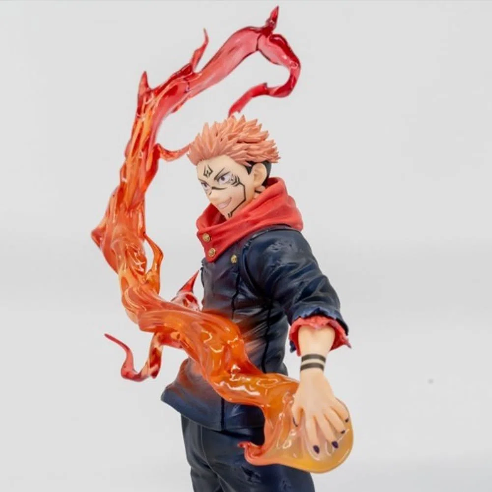 JJK Ryomen Sukuna Figura Anime in PVC, 21 cm Ryomen Sukuna combattimenti Figurine Collezione Modello Desktop Decoration Ornamenti Regalo