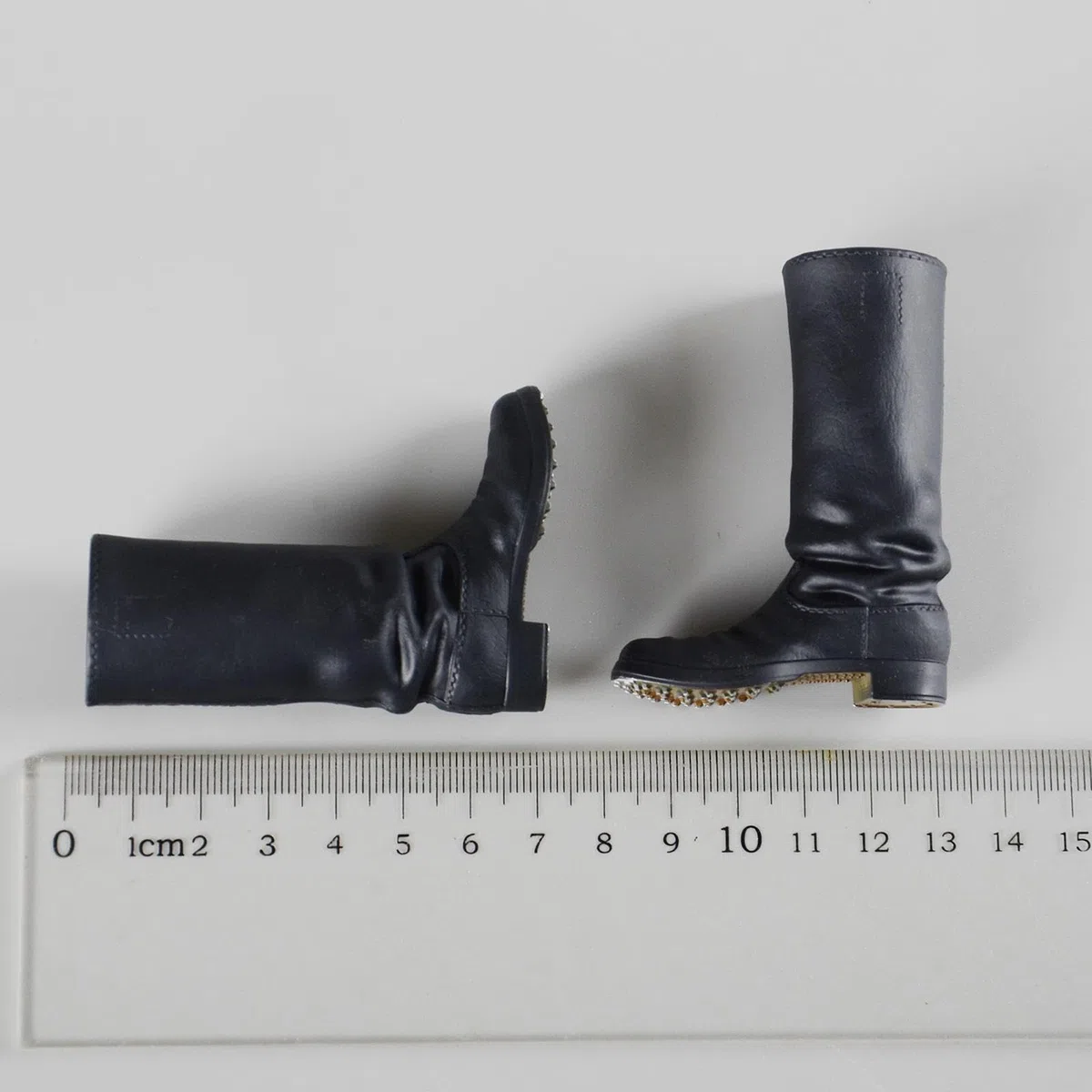 predolo Mini Stivali da Cavaliere Alti Fino al Ginocchio in 1:6, Scarpe da Bambola Casual retrò ed Eleganti, per Action Figure da 12 Pollici, Giocattolo, Nero
