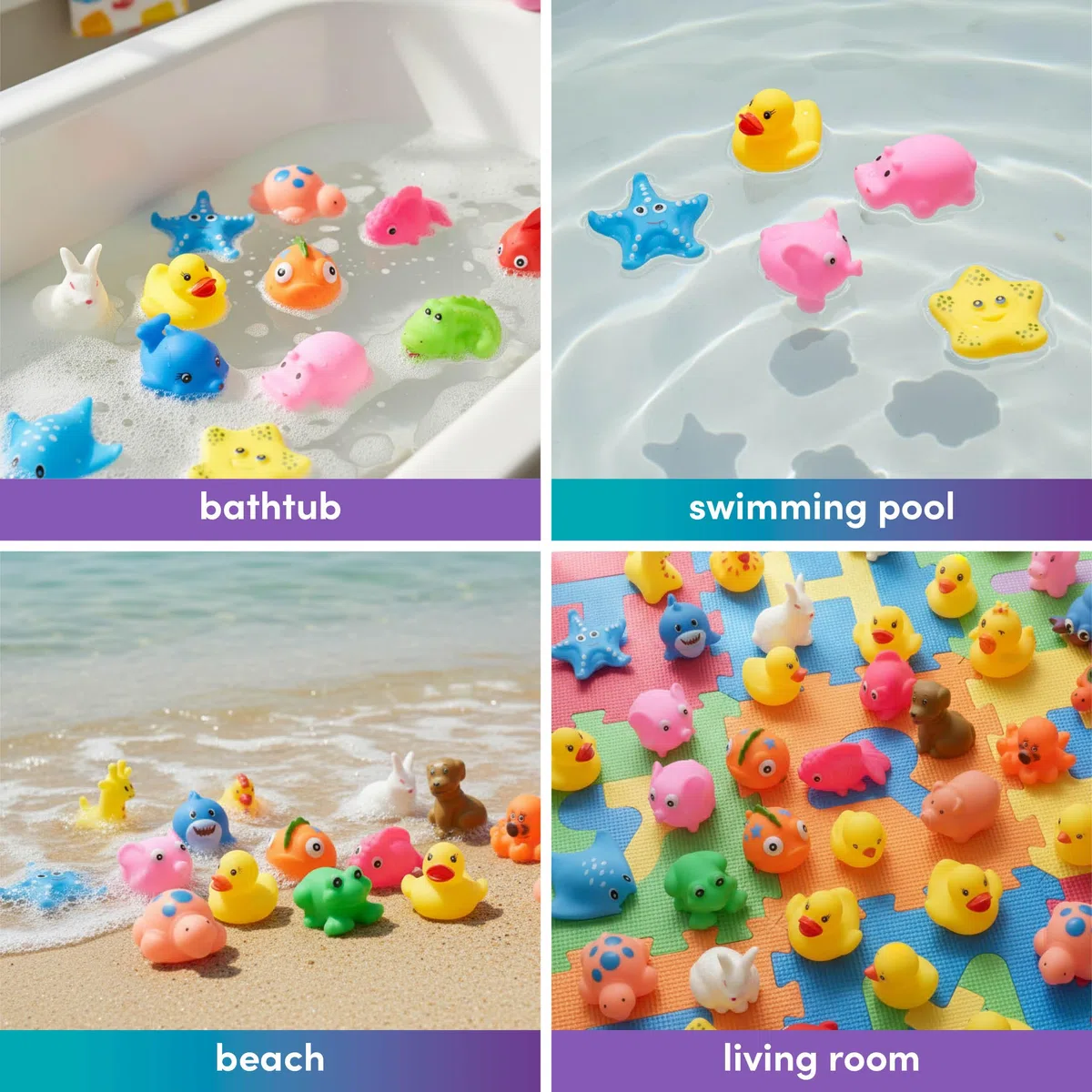 THE TWIDDLERS 16 Sets of Baby Bath Toys Floating Bath Toys - Sturdy and Non-Toxic
