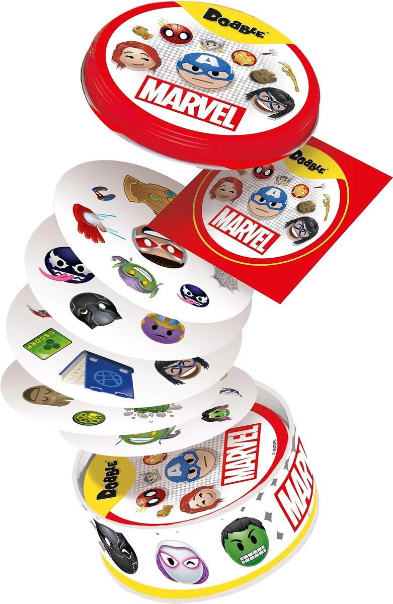 Jeu d'ambiance - ASMODEE - Dobble : Marvel Emoji (Eco Sleeve) - 6 ans - Extérieur - Mixte