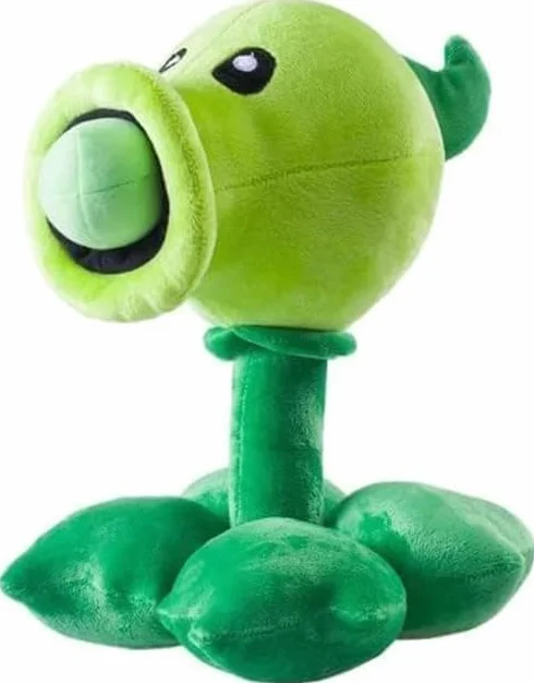 Big Plants vs Zombies Peashooter Plush Toy 30 cm Removable PEA PVZ Peashooter Rag Doll Gift for Kids