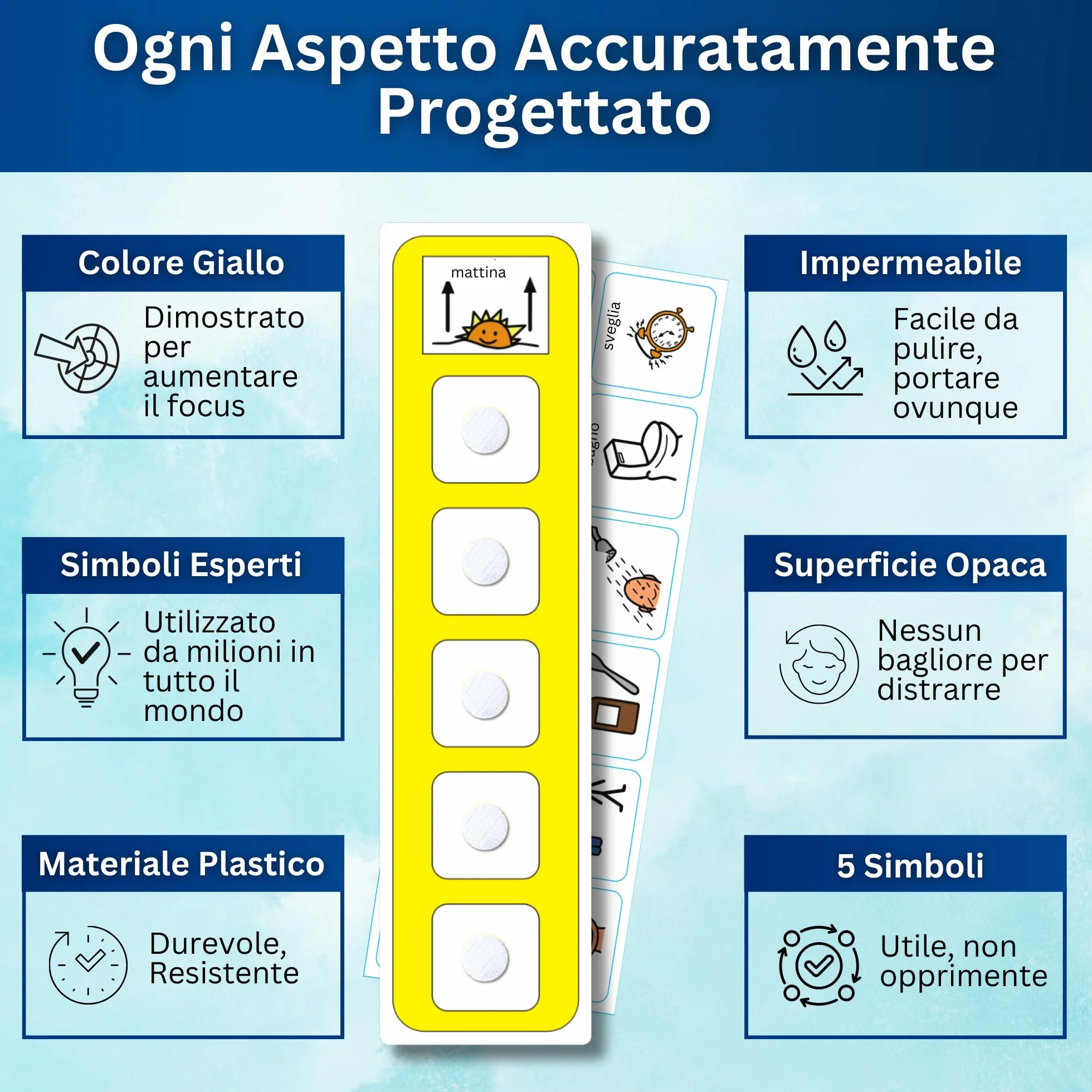 Autism Supplies and Developments Routine Mattutina Agenda Visiva Bambini Autismo – 12 Flashcards - Italiano – CAA Giochi Montessori e Educativi – Ludattica - Regali per Autistici