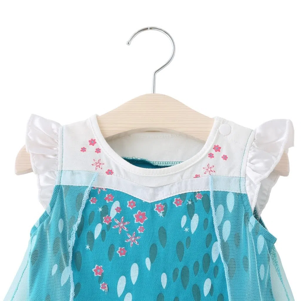 Lito Angels Vestito Principessa Biancaneve per Bambina, Abito in Tulle Leggero per Uso Quotidiano, Set con Mantello e Cerchietto per Compleanno, 6 Mesi - 6 Anni
