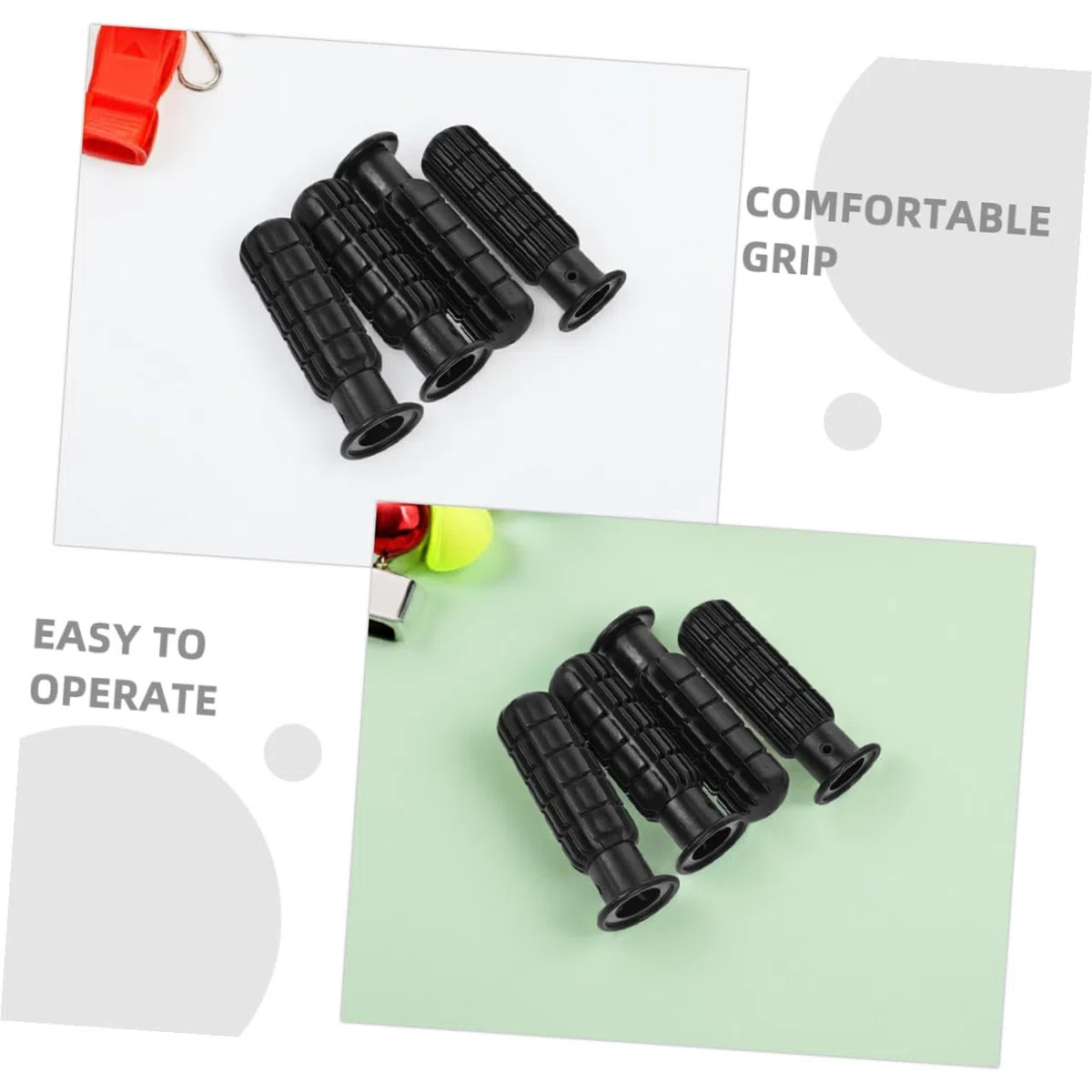 Set 6 Pezzi Impugnature per Calcio Balilla 8Mm in Plastica Accessori per Tavoli da 07 M Pezzi di Ricambio per Biliardino per Uso Domestico e Ufficio