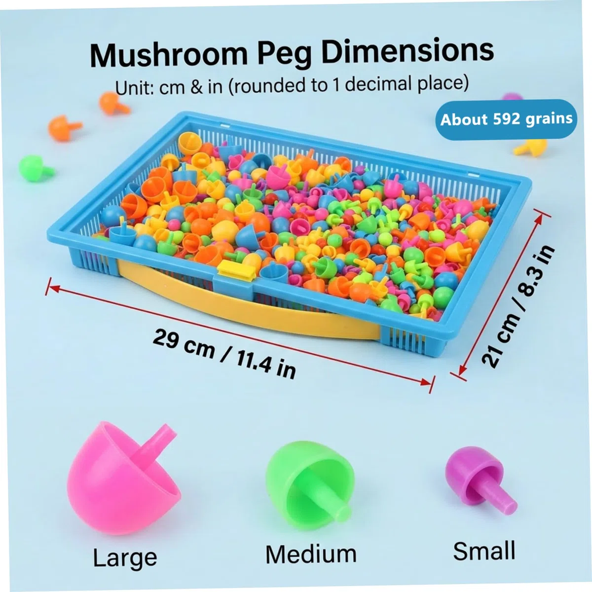 Set di tavolette creative da 592 pezzi con mollette colorate e motivi - Puzzle con mollette per bambini dai 3 ai 7 anni Giochi educativi per la motricità fine per l'apprendimento in età prescolare