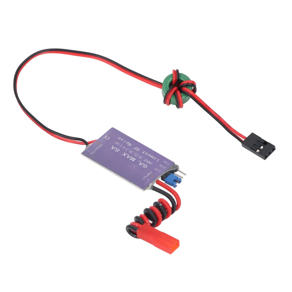 Fafeicy Modulo Regolatore Esterno del Regolatore di Tensione UBEC 5V 6V 7.4V 6A ELICOPTER RC RC 7 a 25,5 V.