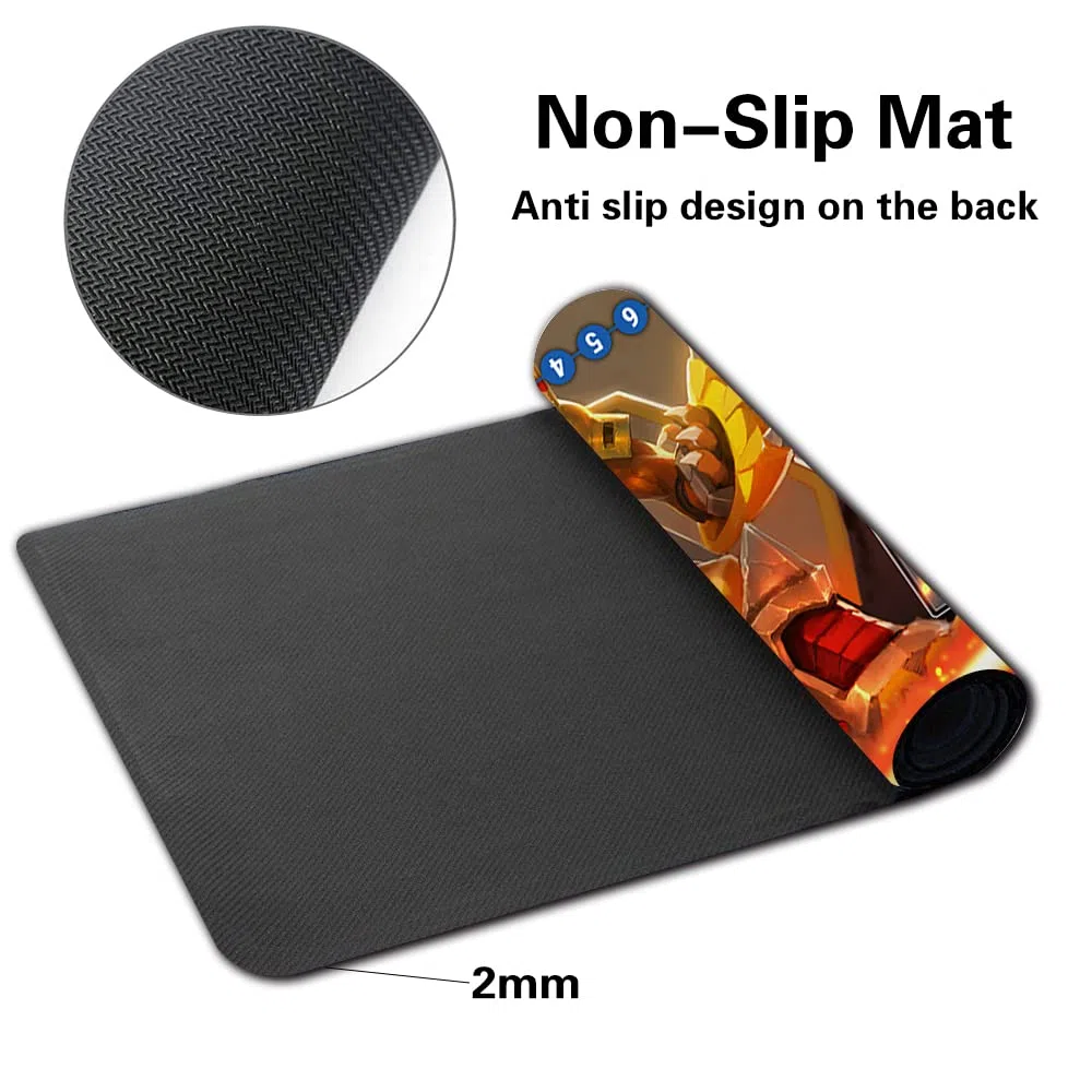 Four leaves Set di tappetini da gioco per tavola Digimon con borsa, tappetino da tavolo per gioco di carte TCG Dimensioni 60 x 35 cm compatibile con mouse pad MTG TCG Digimon con zone per carte