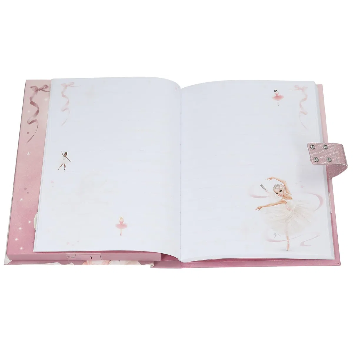 Depesche 13609 TOPModel Ballet - Diario con codice numerico e sonoro, libro con 80 pagine a righe e illustrate a colori