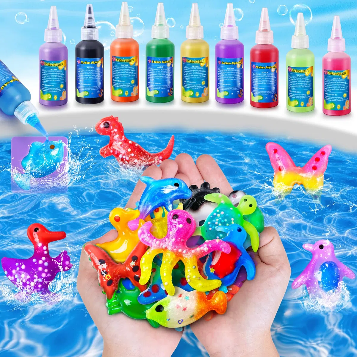 JOPSHEEN Magic Water Elf, 14 Colori Magico Acqua Fairy Gel per Bambini, Attivita Creative Bambino, DIY Giocattolo Fatto a Mano per Ragazzi e Ragazze