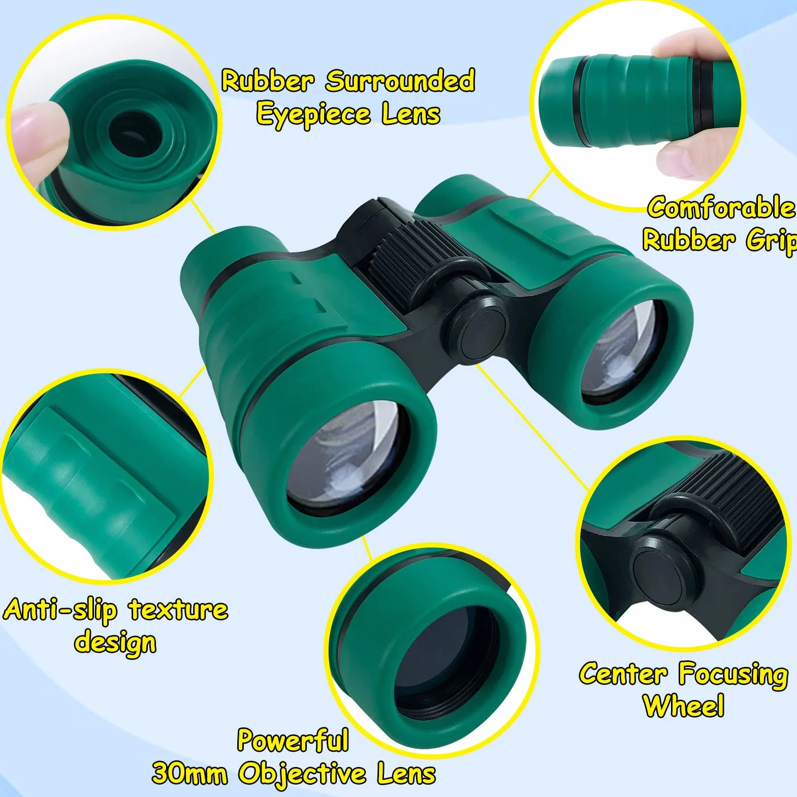 Set di Giocattoli da Esploratore Esterno, Set Explorer Outdoor Giocattoli, Set di Esplorazione per Bambini Binocolo, Regalo per età 3, 4, 5, 6, 7, 8+, Anni, Ragazzi, Ragazze, Bambini